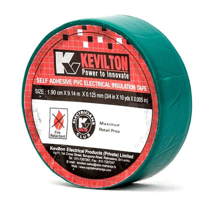 Green PVC Electrical / Insulating Tape - 20mm X 33m - PF - View #3