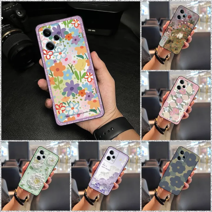 Soft%20case%20Fashion%20Design%20Phone%20Case%20For%20Redmi%20Note12%20Pro%205G%20Oil%20Painting%20Cartoon%20Back%20Cover%20flower%20Graffiti%20Shockproof%20-%20Image%203