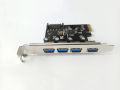 4 Ports USB 3.0 to PCI Express Expansion Card, USB 3.0 PCI-e Controller Hub for Desktop PC. 