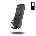Aspor A301 20000mAh Power Bank, 4 Output/2 Input, Compact And Slim Design, Smart And Quick Charge. 