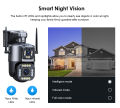 Security Camera Outdoor,10X Optical Hybrid Zoom/3 Lens Surveillance Camera Support Color Night Vision,Human Detection,Auto-Tracking,2-Way SD Card/Cloud Storage With Free 32GB SD Card. 