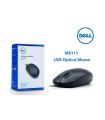 Dell MS111 Black USB Wired Optical Mouse. 