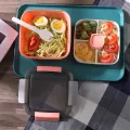 1100Ml 1500Ml Portable Lunch Box Container 2 Layer Grid Salad Bowl Bento Boxes Salad Bowls Lunch Box Lunch Container For Food. 