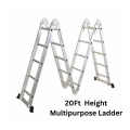Multifunction 20ft Ladder, 4x5 ladder, Aluminum Ladder, Durable foldable ladder, construction work ladder. 
