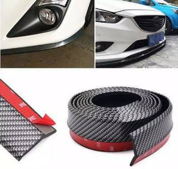 CARBON FIBER Look Car Body Kit Bumper Lip Side Skirt Rubber Edge Decorative Protector Trim 3M