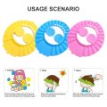 Baby Bath Shower Cap Baby Shower Cap Adjustable Cartoon Hair Wash Hat for Newborn Infant Ear Protection Children Kids Shampoo Shield Bath Head Cover Hat. 