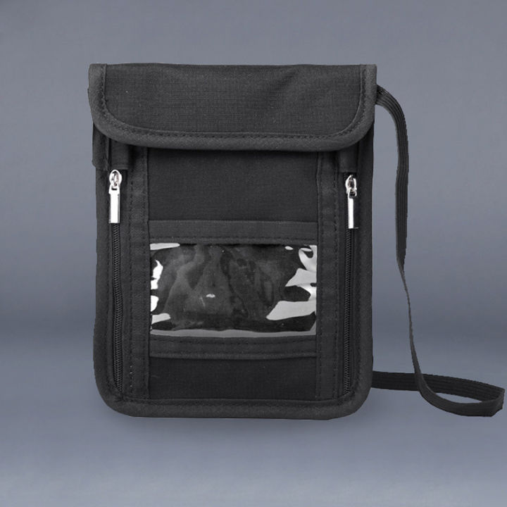 RFID%20Blocking%20Travel%20Bag%20Passport%20Cover%20Neck%20Pouch%20Hanging%20Bag%20Wallet%20Multifunction%20ID%20Bag%20Card%20Bag%20Money%20Bag%20-%20Image%202
