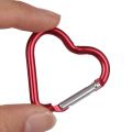 3pcs Love Heart-Shape Aluminum Carabiner Key Chain Clip Keyring Hook Water Bottle Hanging Buckle Outdoor Camping Hiking Tool. 