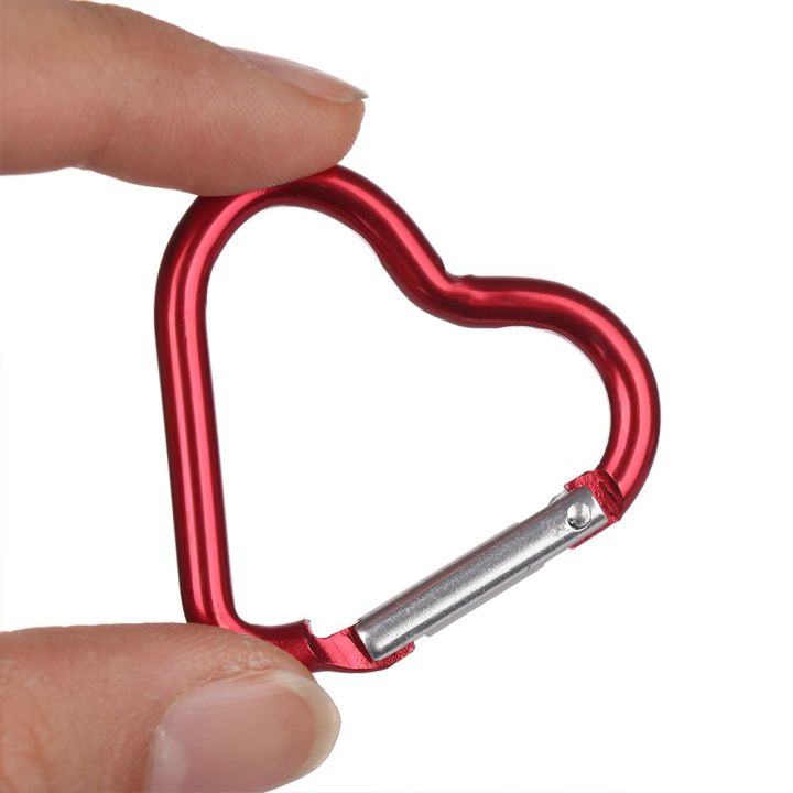 3pcs%20Love%20Heart-Shape%20Aluminum%20Carabiner%20Key%20Chain%20Clip%20Keyring%20Hook%20Water%20Bottle%20Hanging%20Buckle%20Outdoor%20Camping%20Hiking%20Tool%20-%20Image%203
