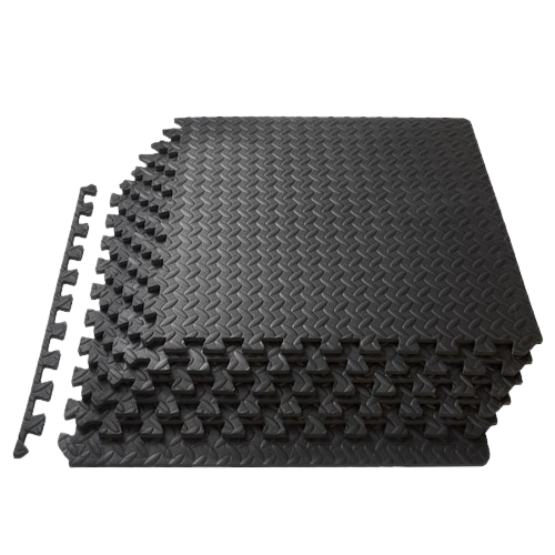 Interlocking Rubber Floor Tiles for Home Gym and Fitness Room, Protective Flooring Mat
