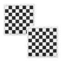 【SmartHorizon】Chessboard PU Leather, Chess Pieces Set Board 43*43cm/16.9*16.9inch Checker Folding Checkers Or Shogi Chess Game Board. 