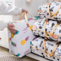 Foldable Portable Handbags Clothing Storage Solutions Cartoon Cow Printing Blanket Storage Bags Dustproof Wardrobe Organizer Bags Quilt Storage Bags. 