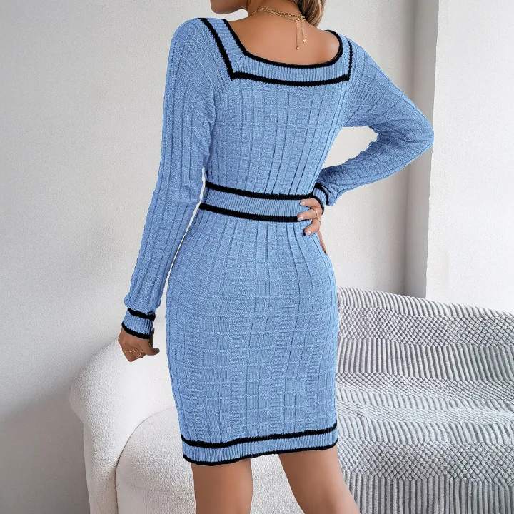 Trendygirl%20Women%20Mercerized%20Cotton%20Dress%20Women%E2%80%99s%20Long%20Sleeve%20Knit%20Bodycon%20Dress%20Square%20Neck%20Slim%20Fit%20Mini%20Sweater%20Dress%20with%20Buttons%20%E2%80%93%20Stylish%20Fall%20Casual%20Tight%20Dress%20for%20Ladies%20Slim%20Fit%20Hip-hugging%20Dress%20-%20Image%203