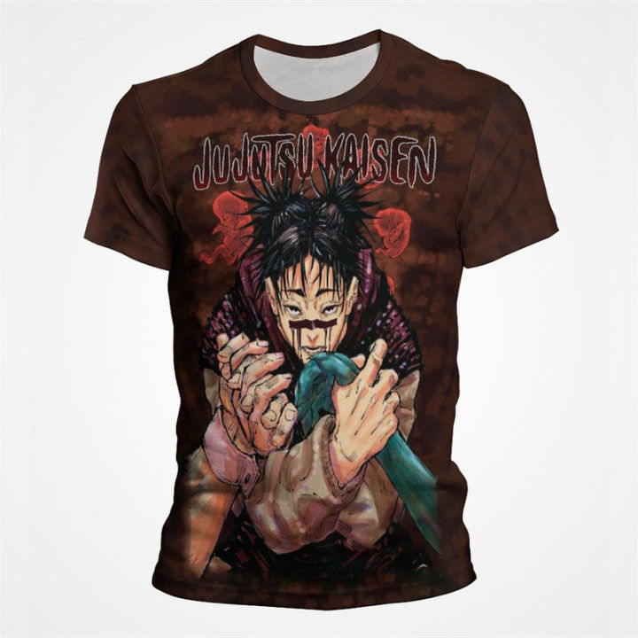 JJK%20jujutsu%20Kaisen%20Gojo%20Satoru%20printed%20Mens%20T%20shirt%20fashion%20anime%20short%20sleeve%20Japanese%20o-neck%20plus%20size%20male%20T-shirt%20summer%20top%20-%20Image%204