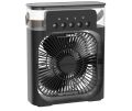 USB Portable Air Conditioner Fan 6 Inch Mini Personal Cooling Fan with LED Night Light Mist Spray Electric Fan. 