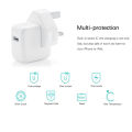 KONSMART 10W Fast Charging Wall Charger USB Power Adapter US UK Plug + Lightning Cable 1m/2m For Apple iPhone 6 6s Plus 7 8 Plus X XR XS Max 11 Pro Max 12 Pro Max 12 Mini iPad iPod. 