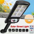 Waterproof Outdoor USB Rechargeable Solar Street Light OSL LED Parking Lot Lighting Dusk to Dawn with Remote Control. 