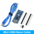 USB Mini V3 Arduino Nano 3.0 Bord With Bootloader ATMEGA328P IC CH340 USB Driver 16Mhz - With cable. 