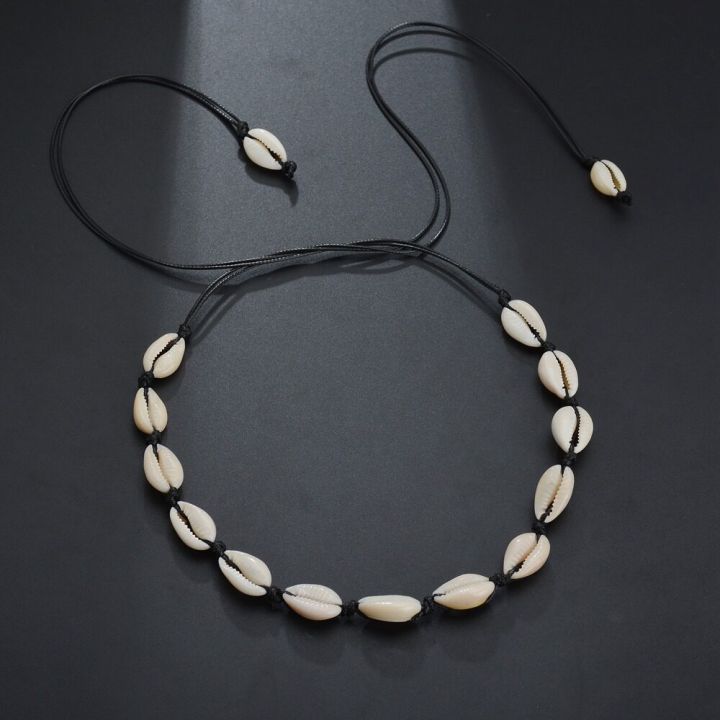 Adjustable%20Summer%20Beach%20Style%20Natural%20Sea%20Conch%20Braid%20Chain%20Seashell%20Necklace%20Choker%20For%20Women%20Men%20Kids%20-%20Image%207