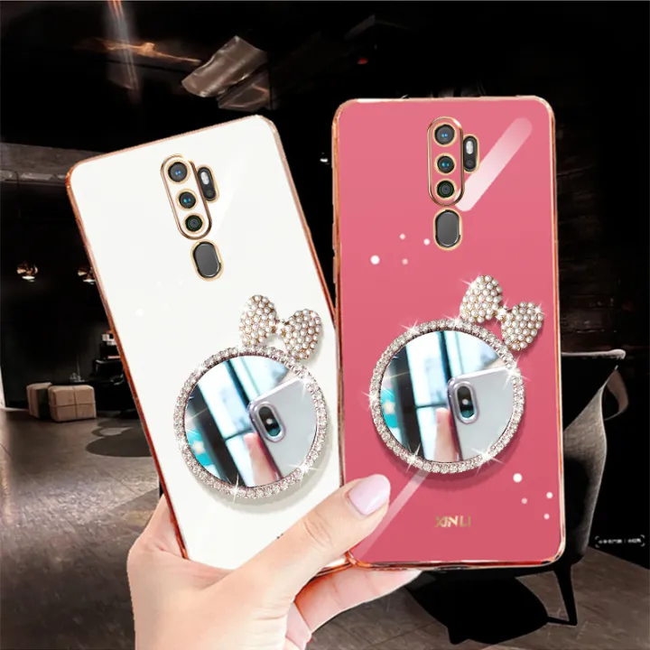 For%20OPPO%20A9%202020%20/%20OPPO%20A5%202020%20Back%20Cover%20+%20Bowknot%20Makeup%20Mirror%20Fashion%20Shiny%20Plating%20Square%20Bumper%20Bling%20Girls%20Phone%20Case%20Soft%20TPU%20Silicone%20Shockproof%20Back%20Cover%20-%20Image%204