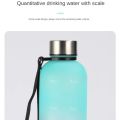 1 Liter Water Bottle Incentive Drinking Bottle Sports Water Bottle With Time Stamp Sticker Portable Reusable Plastic Cup. 
