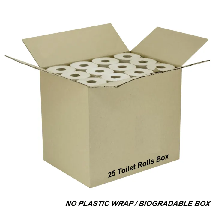 25 Pcs Pack Eco Friendly Soft & High Quality Disposable Toilet Paper with NO PLASTIC WRAPPING | ENVIRONMENT PRO