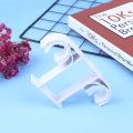Aluminum Alloy Double Curtain Rod Bracket Holder Ceiling Mounted JINBING. 
