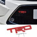 1 Piece For TRD Logo Car Front Grille Emblem Badge Stickers Styling For Toyota Hilux Vios Coaster Altis Rush Innova Fortuner wigo Hiace 86 Avanza Sienta Car Accessories. 