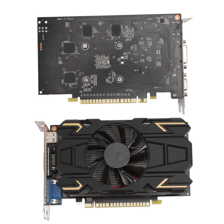 Computer Graphics Card 2GD5 Graphics Card PCI Express 2.0 16X Slot PCB Board 2GB GDDR5 128bit for Desktop PC for Movie Watching