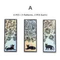 Panda Online 6PCS Helia's Daily Series PET Waterproof Bookmarks for Books Holder Share Book Markers Tab Decoration. 