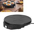 Round Pancake Maker Wood Spatula EU Plug 220V Non Stick Plate Round Pancake Machine Durability 1200W for Afternoon Tea. 