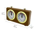 2X Mechanical Chess Clock Analog for Chess Game Timer Clock Official Clocks No Battery Needed. 