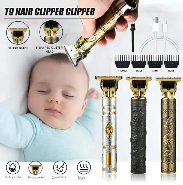 Vintage%20T9%20Men's%20Hair%20Clipper%20Electric%20Shaver%20Rechargeable%20Hair%20Trimmer%20Beard%20Clipper%20For%20Barber%20Hair%20Cutting%20-%20Image%204