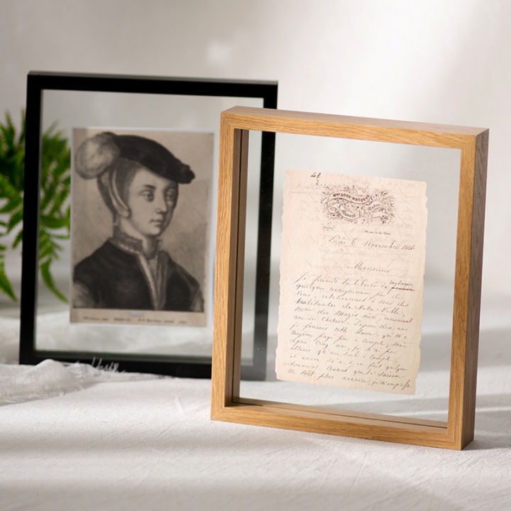 Wood Specimen Frame With Real Glass Photo Frame,Picture Frame For For ...