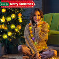 2.2M 20Leds Cotton Ball String Lights Garland Ball Fairy Light String For Holiday Wedding Party Decoration Home Lamp 1Pcs. 