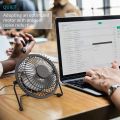 Portable Fan Cooling USB Desktop 4 Inches Fan /DC 5V Mini Cooler 360 Degree Rotatable Fans/For Office Household Electric Fan. 