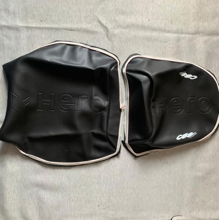 Seat Cover for Hero CBZ Xtreme Double Black Colour cover