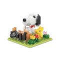 Nano Blocks Snoopy Small Scene Lego Building Blocks Cartoon Creative Assemble DIY model Room decoration Toys Gifts. 