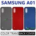 Power Fresh Samsung A01 Strong Slim Transparent TPU Back Color TPU Cover Case for A01. 