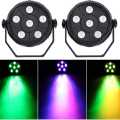 6LED RGB Light washing effect Dj laser Disco ball strobe light Auto Sound activation. 