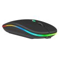 Logitech M150 3-in-1 RGB Wireless Mouse – Bluetooth + 2.4GHz + USB – Rechargeable RGB Silent Mouse for Laptop/PC. 