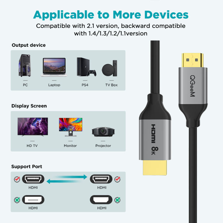 QGeeM%208K%20HDMI%20Cable%20HDMI%202.1%20Wire%20for%20Xiaomi%20Xbox%20Serries%20X%20PS5%20PS4%20Chromebook%20Laptops%20120Hz%20HDMI%20Splitter%20Digital%20Cable%20Cord%204K%20-%20Image%206