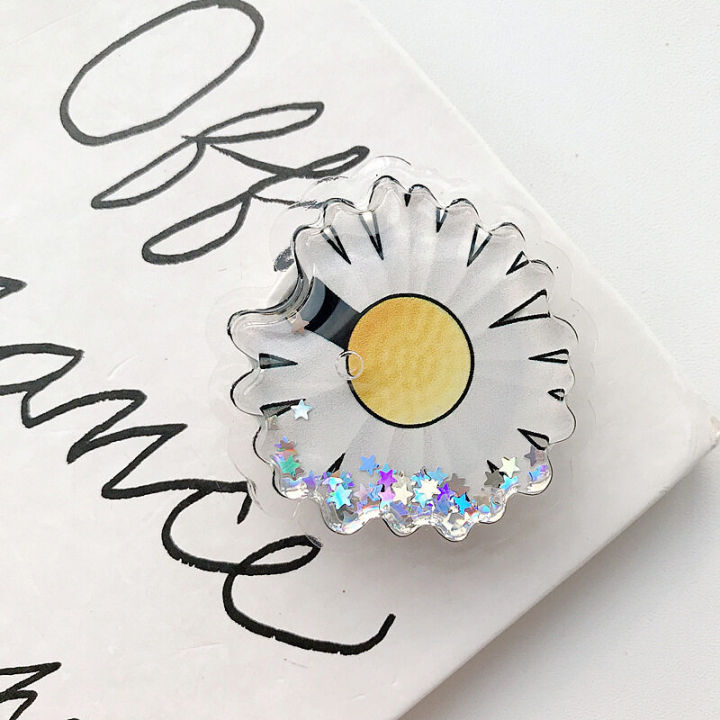 【ZOSR】1pc 3D Liquid Quicksand Phone Ring Holder Phone Grip Griptok Phone Holder Stand Phone Socket