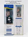 Multi-Function Corner Coat Rack, Floor Stationary Clothes Hanger Shelves, Removable Metal Clothes Storage Shelves, Hanging Shelf Bedroom Standing Corner Coat Rack Easy Assembly Portable Clothes Rack Furniture Storage Rack. 
