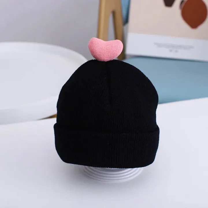 Korean%20Knitted%20Baby%20Hat%20Cute%20Heart%20Autumn%20Winter%20Warm%20Boys%20Girls%20Beanie%20Cap%20Soft%20Solid%20Color%20Infant%20Toddler%20Kids%20Hat%20Bonnet%20-%20Image%203