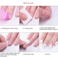 Monja 10Pcs Nail Art Transparent Double Side Adhesive Tapes Sticker Multi-Size False Nail Tips Manicure Decorations. 