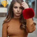 Arm Covers Stylish Imitation Fur Arm Sleeves for Women Warm Winter Covers Trendy Design Universal Size Perfect for Versatile Arm Sleeves. 