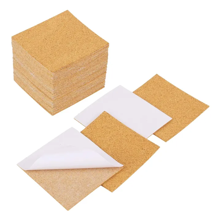 Self-Adhesive Cork Coasters,Cork Mats Cork Backing Sheets for Coasters ...