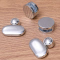Holder Glass Mirror Hinger Durable Zinc Alloy Brackets Glass Shelf Support Round Fixed Fitting Glass Clip Bathroom Mirror 1Set. 