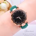 Casual Women Watches Starry Sky Quartz Wristwatch Female Clock Leather Fashion Ladies Wrist Watches. 